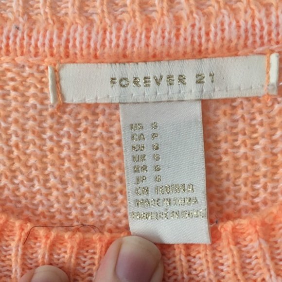 Neon Orange Crewneck Sweater - Picture 2 of 7